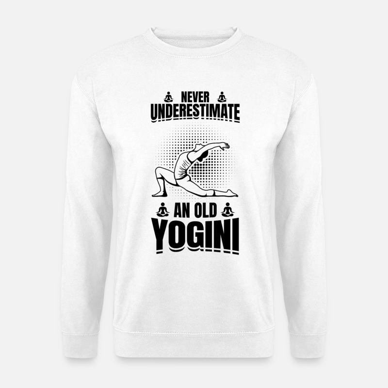Yoga Oma - Unisex Pullover - Weiß