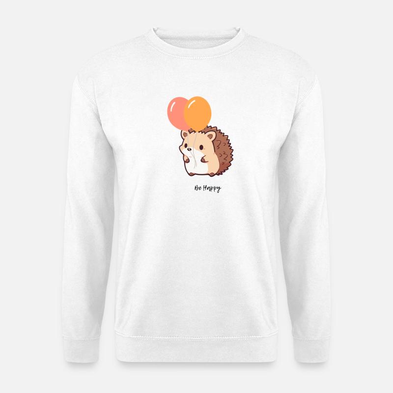 Hérisson mignon - Sweat-shirt Unisexe - blanc