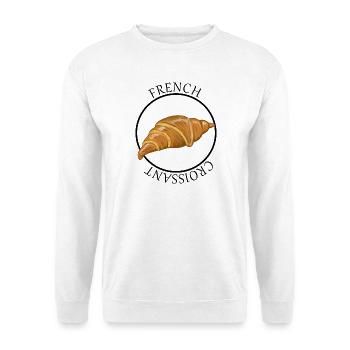 Croissant Morning Glow - Sweat-shirt Unisexe - blanc - Devant