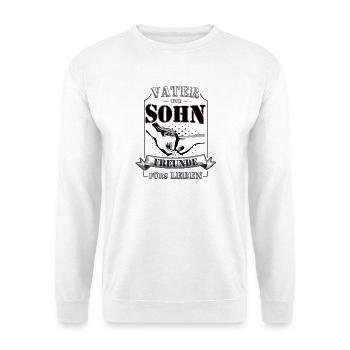 Père et fils – amis pour la vie - Sweat-shirt Unisexe - blanc - Devant