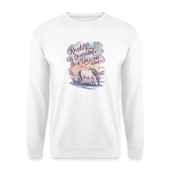 Soyez une licorne - Design de licorne inspirant - Sweat-shirt Unisexe - blanc - Devant
