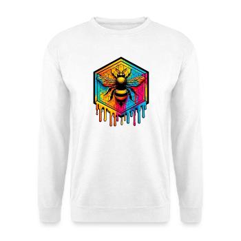 Biene - Unisex Pullover - Weiß - Vorne