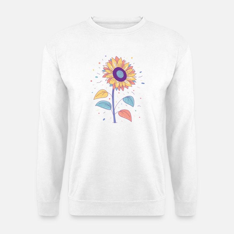 Sonnenblume - Unisex Pullover - Weiß