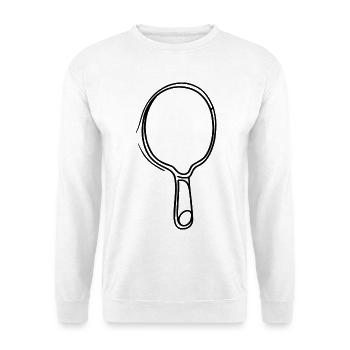Table Tennis Racket Sketch - Unisex Sweatshirt - white - Front