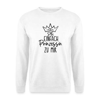 Prinzessin Schloss Burg Krone - Unisex Pullover - Weiß - Vorne