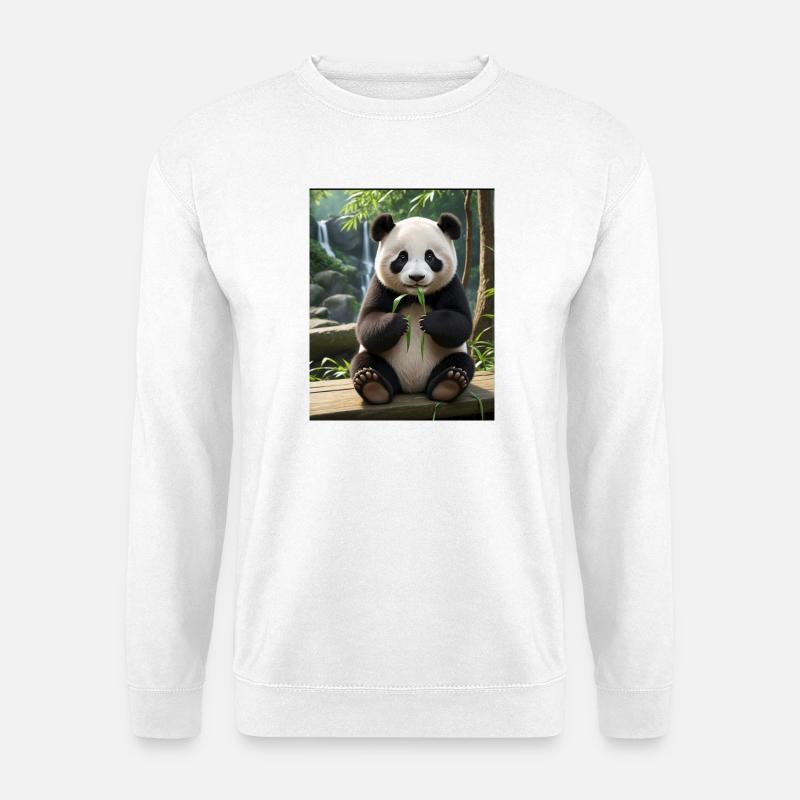 Conception Panda - Sweat-shirt Unisexe - blanc