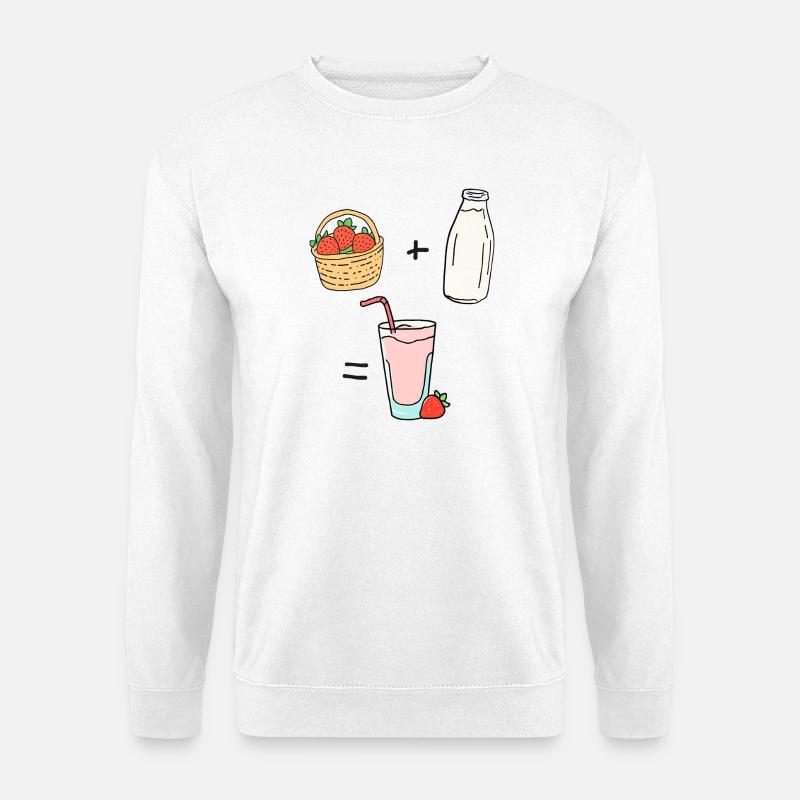Erdbeermilch - Unisex Pullover - Weiß