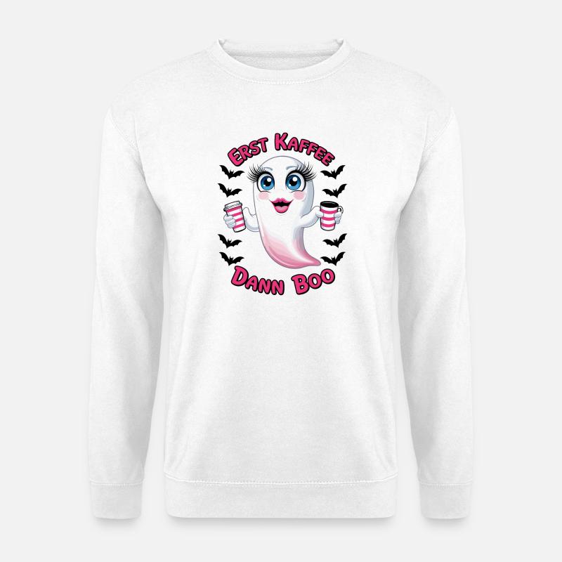 Süßer Geist mit Kaffee - Unisex Pullover - Weiß