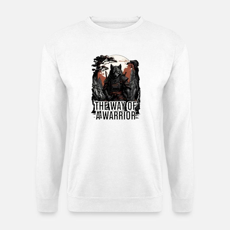 Samurai - Der Weg des Kriegers - Unisex Pullover - Weiß