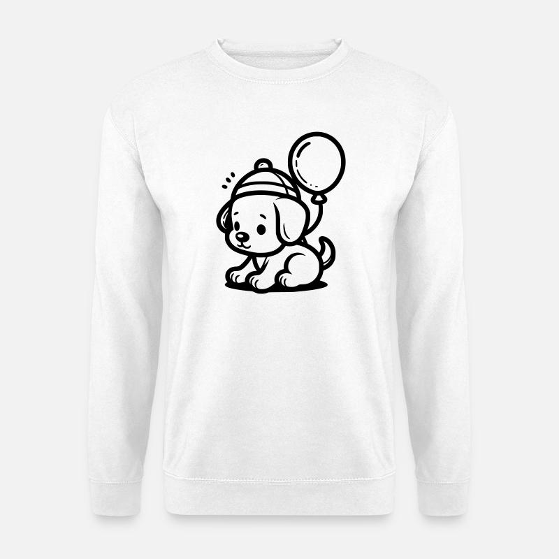 Hundewelpe - Unisex Pullover - Weiß
