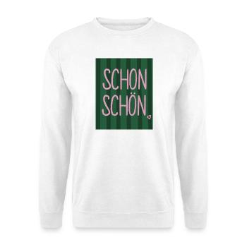 Nice - lettering pink-green - Unisex Sweatshirt - white - Front