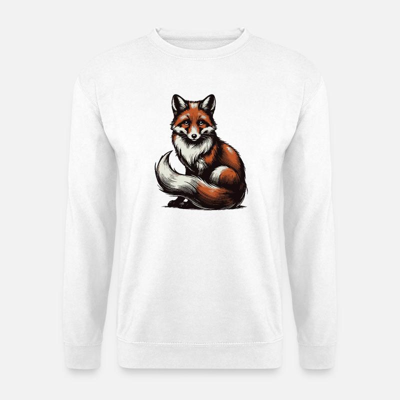 Fuchs - Unisex Pullover - Weiß