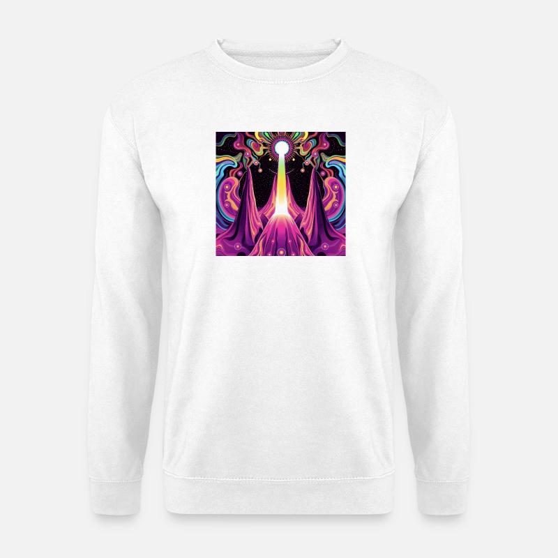 Psychedelic - Unisex Pullover - Weiß