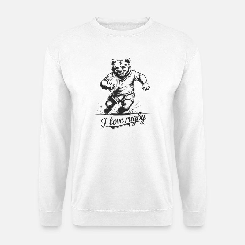 rugby - Unisex Sweatshirt - white