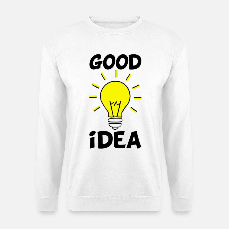 Die richtige Idee - Unisex Pullover - Weiß
