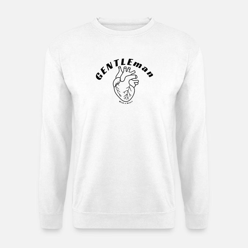 Herz - Unisex Pullover - Weiß