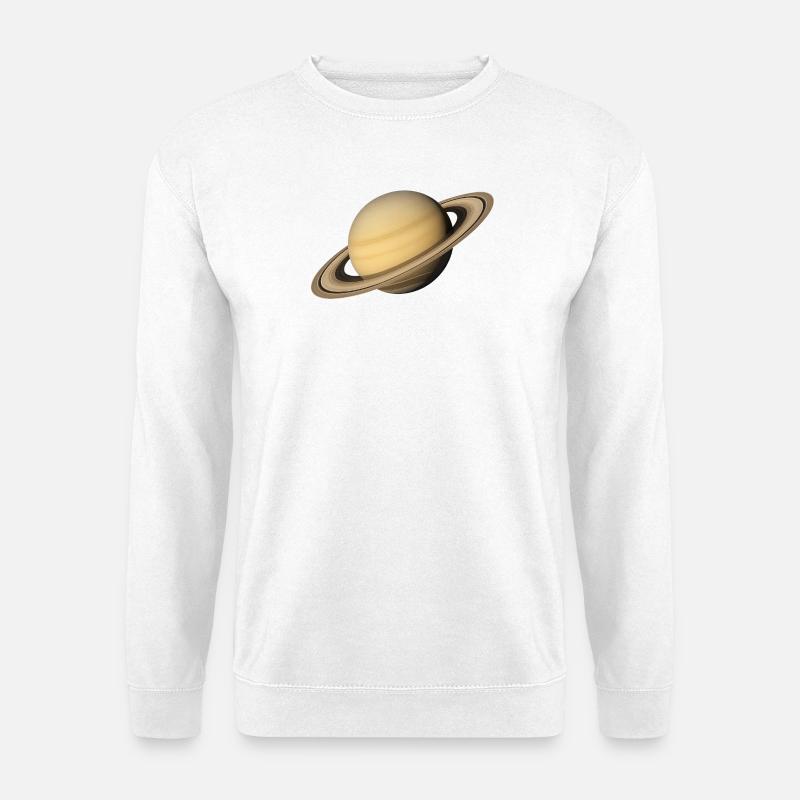 Saturn - Planet Saturn - Unisex Pullover - Weiß