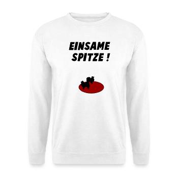 Einsame Spitze - Unisex Pullover - Weiß - Vorne