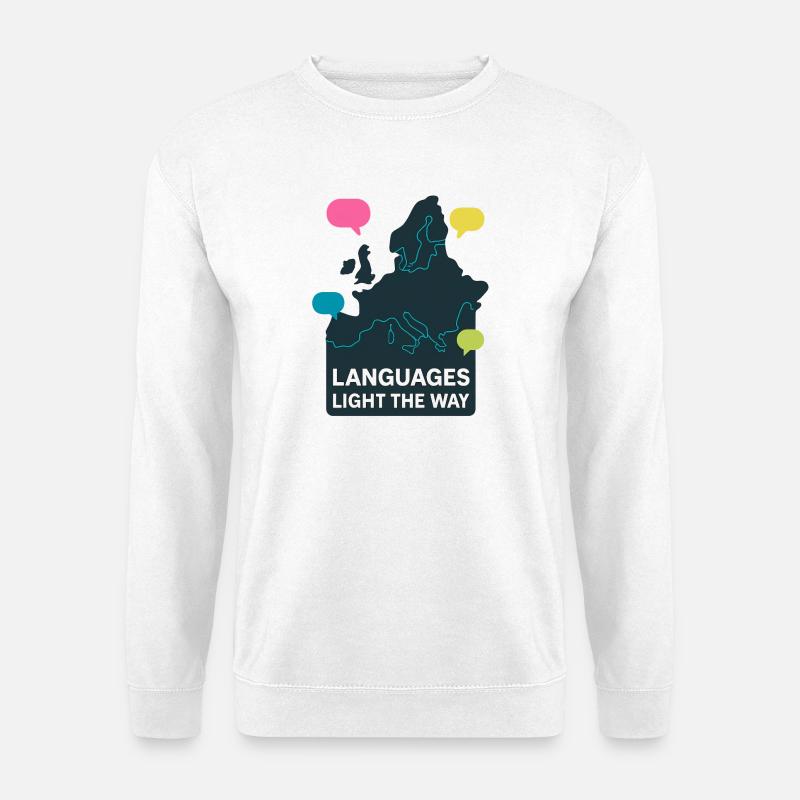 Languages light the way Languages Europe - Unisex Sweatshirt - white