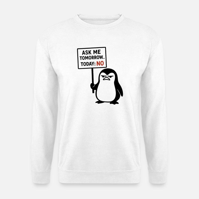Humorvoller Postkartentyp mit Kakerlake - Unisex Pullover - Weiß