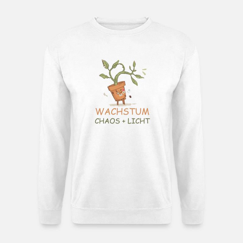 Growth equals chaos plus light - Unisex Sweatshirt - white