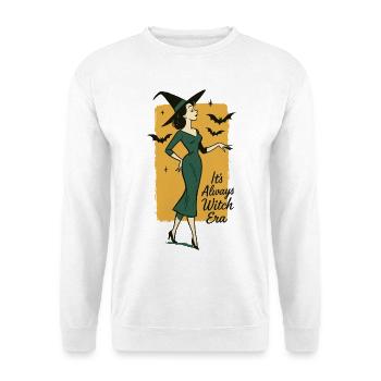 Es ist immer Halloween-Kostümspaß aus der Hexenzeit - Unisex Pullover - Weiß - Vorne