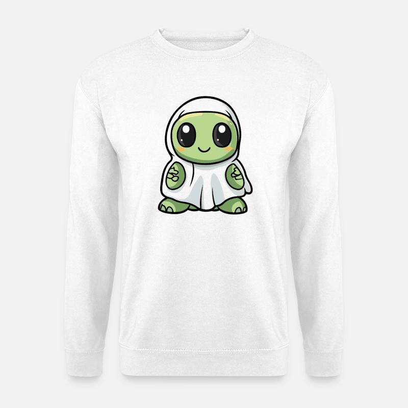 Turtle Halloween Ghost - Unisex Sweatshirt - white