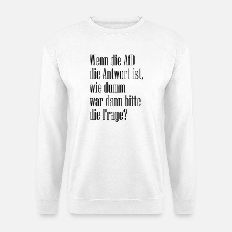Question - Unisex Sweatshirt - white