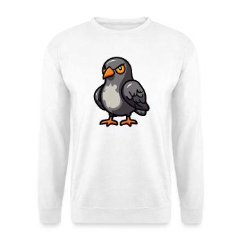 Taube Vogel Halloween Comic Lustig - Unisex Pullover - Weiß - Vorne