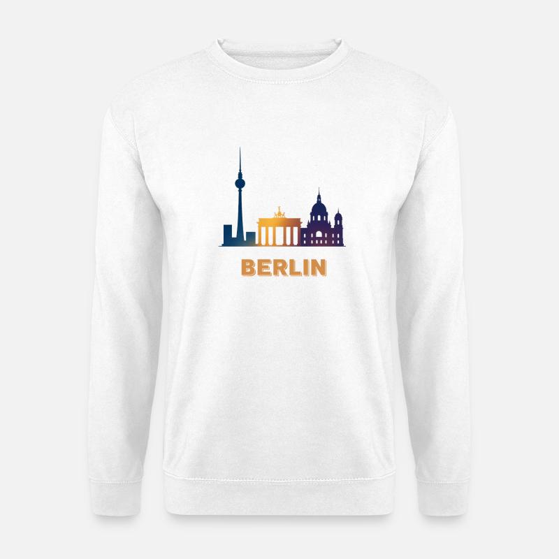 Berlin Skyline Gradient - Unisex Sweatshirt - white