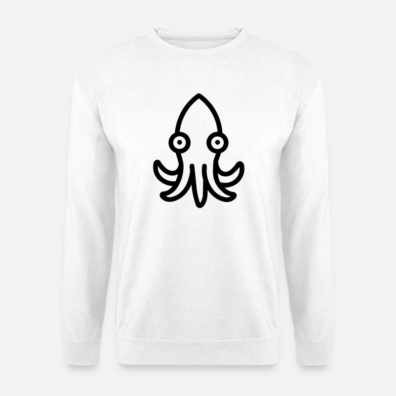 Tintenfisch - Unisex Pullover - Weiß