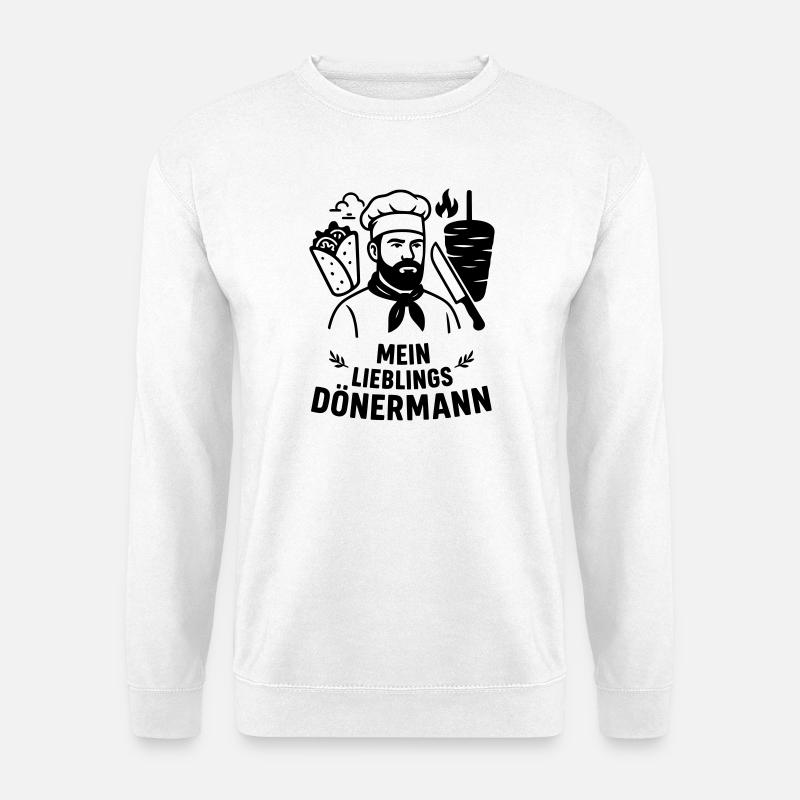 Favorite kebab man - Unisex Sweatshirt - white