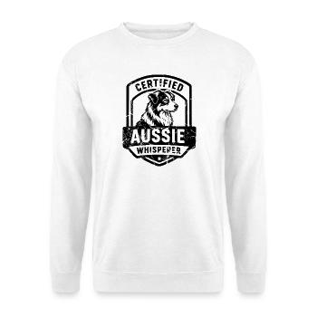 Australian Shepherd Hoodie for Dog Fans & Breeders - Unisex Sweatshirt - white - Front