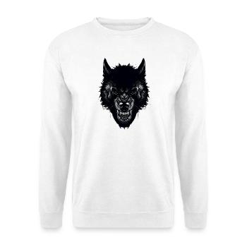 wolf - Unisex Sweatshirt - white - Front
