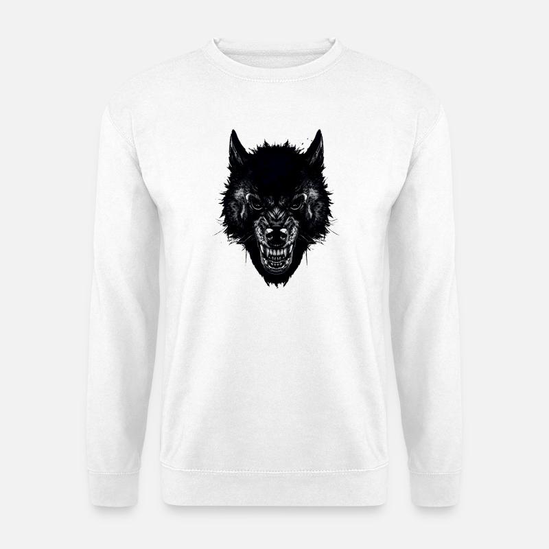 wolf - Unisex Sweatshirt - white