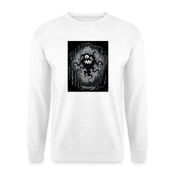 Dark Cave Monster Tentacule Graphique - Sweat-shirt Unisexe - blanc - Devant