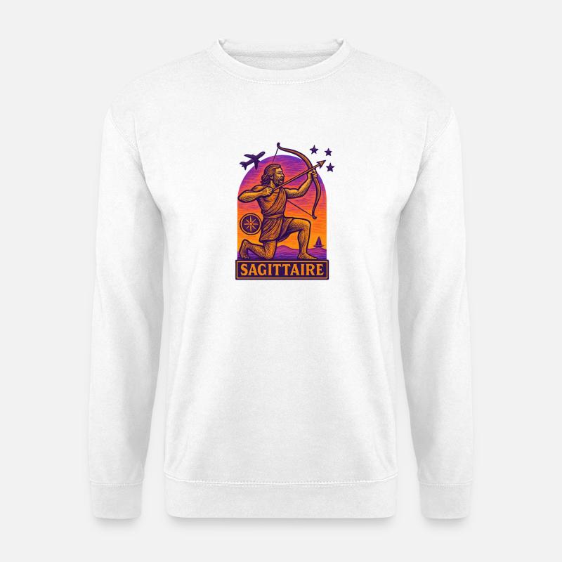 Sternzeichen Schütze - Astrologie - Unisex Pullover - Weiß