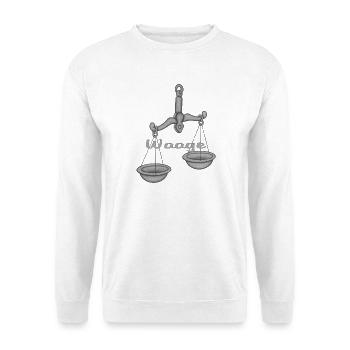 Sternzeichen Waage - Unisex Pullover - Weiß - Vorne