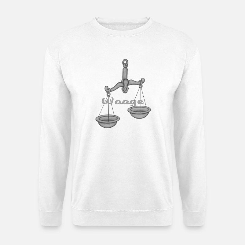 Sternzeichen Waage - Unisex Pullover - Weiß