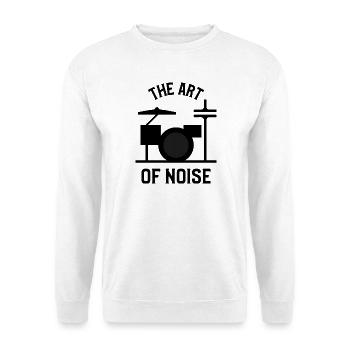 Die Kunst des Lärms – Drumkit-Design - Unisex Pullover - Weiß - Vorne