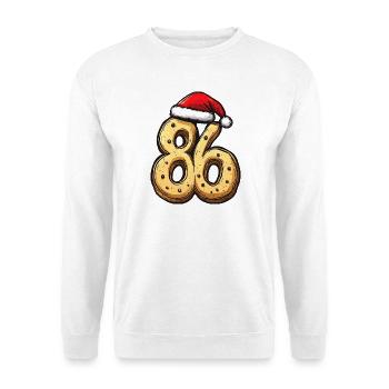 86 Number Cookie Christmas - Unisex Sweatshirt - white - Front