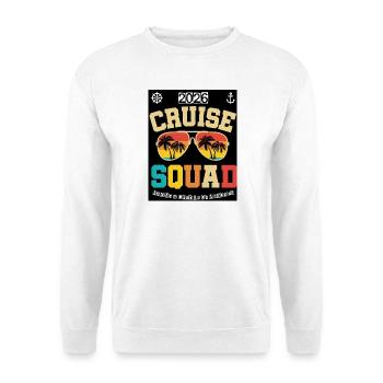 2026 Cruise Squad Tropical Sunglasses - Unisex Sweatshirt - white - Front
