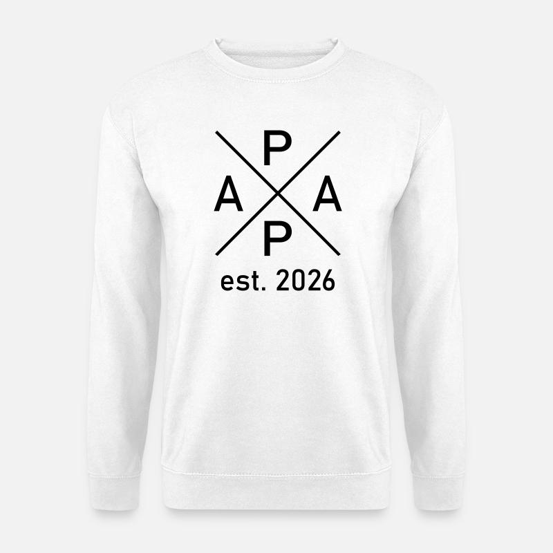 Papa Est. 2026 - Unisex Sweatshirt - white