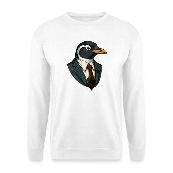 Affaires - Pingouin - Sweat-shirt Unisexe - blanc - Devant