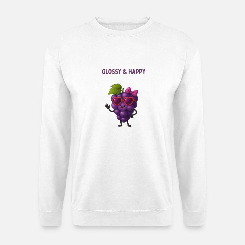 Glimmering Grape Happiness - Unisex Sweatshirt - white