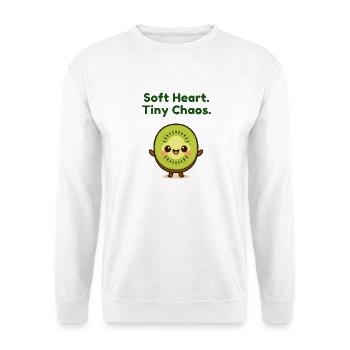 Soft Heart Tiny Chaos Kiwi - Unisex Sweatshirt - white - Front