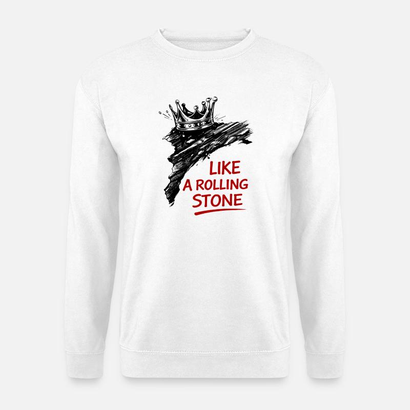Kronenstein Rock-Print - Unisex Pullover - Weiß