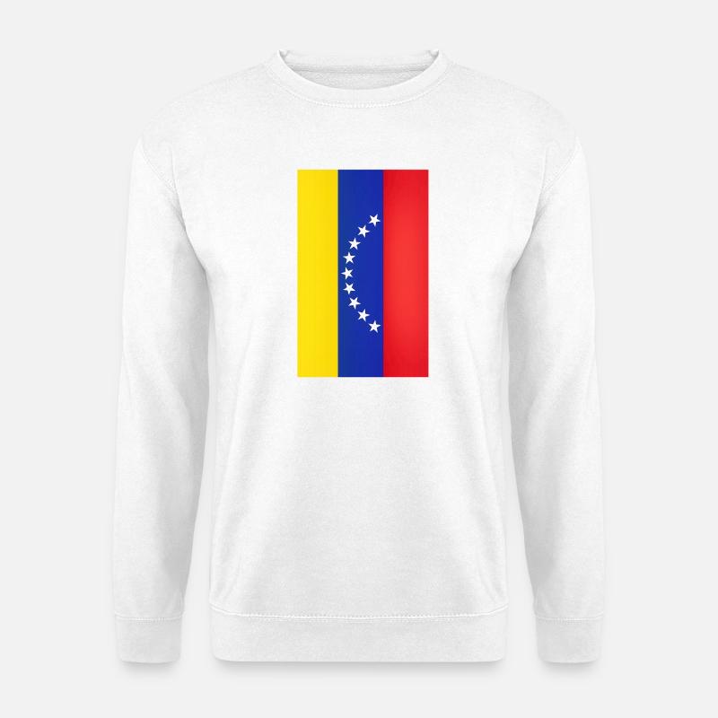 Venezuela-Flaggenbogen-Sterne - Unisex Pullover - Weiß