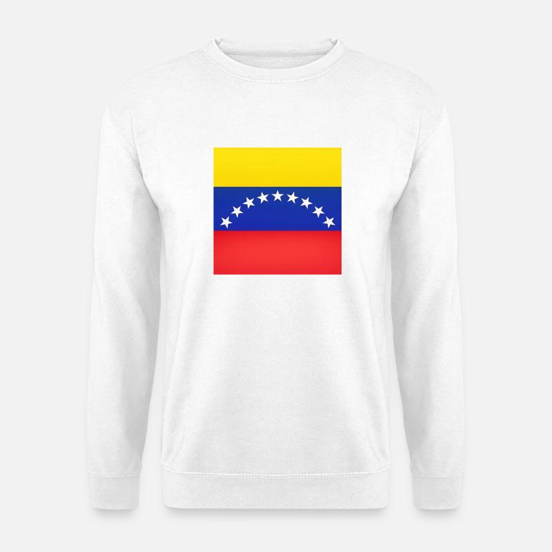 Venezuela-Flaggenbogen-Sterne - Unisex Pullover - Weiß