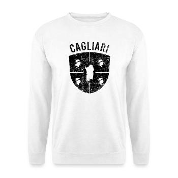 Cagliari souvenir t-shirt Sardinia gift design - Unisex Sweatshirt - white - Front